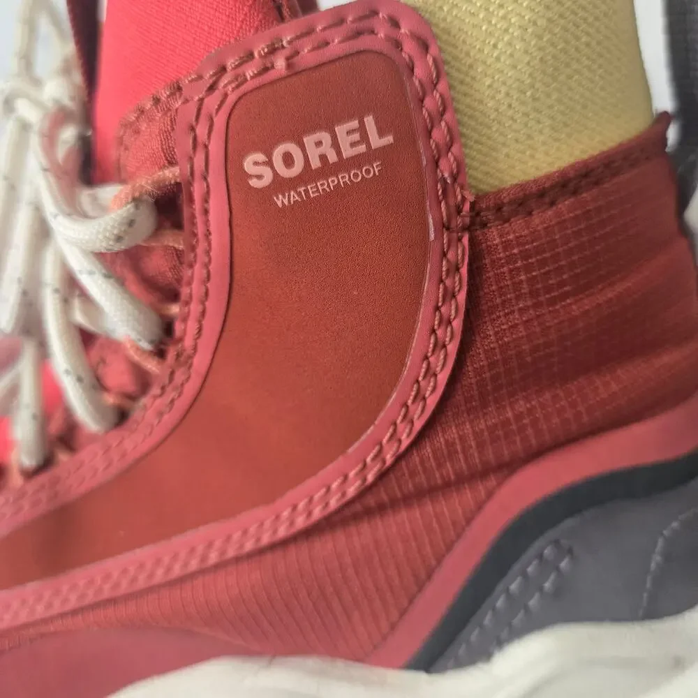 Sorel Size 5.5 Women's Kinetic Waterproof On the Go Venture Mid-Boot Hiking red - Picture 7 of 10